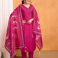 Lorenvalley Magenta Chanderi Roman Silk Embroidered with Mirror Work Kurta Set - Swadesiicart