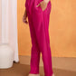 Lorenvalley Magenta Chanderi Roman Silk Embroidered with Mirror Work Kurta Set - Swadesiicart