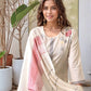 Lorenvalley Offwhite Pure Cotton Jacquard Weaving Kurta Set - Swadesiicart