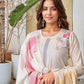 Lorenvalley Offwhite Pure Cotton Jacquard Weaving Kurta Set - Swadesiicart