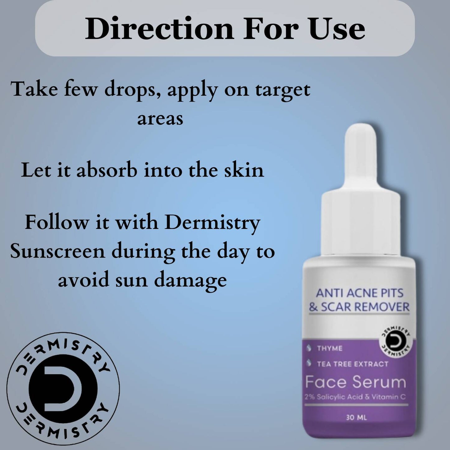 Dermistry Salicylic Acid Body Wash & Face Serum - Swadesiicart