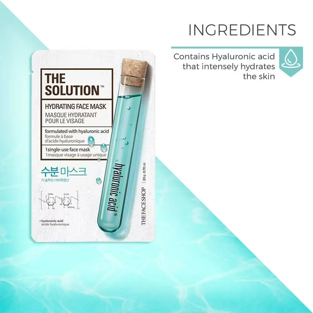 The Face Shop The Solution Hydrating Face Mask - Korean Skincare | Swadesiicart