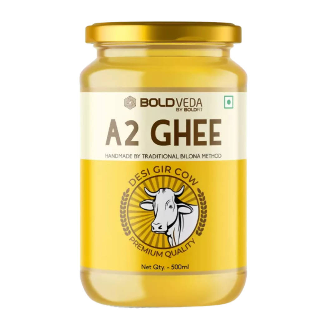 Boldfit Boldveda A2 Bilona Cow Ghee | Traditional Curd Churned | 100% Gir Cow Ghee | Swadesiicart