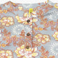 Ahika Grey Floral Cotton Blend Printed Straight Tunic - Swadesiicart