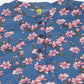 Ahika Blue Cotton Blend Floral Printed Straight Tunic - Swadesiicart