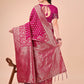 Shree Shyam Fashion Lichi Silk Magenta Saree