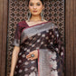 Shree Shyam Fashion Red Silk Saree
