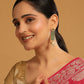 Nuyug 22K Gold Plated Green Fern Earrings | Swadesiicart