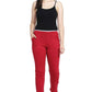 Asmaani Red color Hosiery Lower with Two Side Pockets. | Swadesiicart