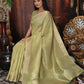 Shree Shyam Fashion Organza Mhendi Green Saree