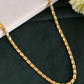 VOJ Gold-Polished Self Design Biscuit Chain For Men | Swadesiicart