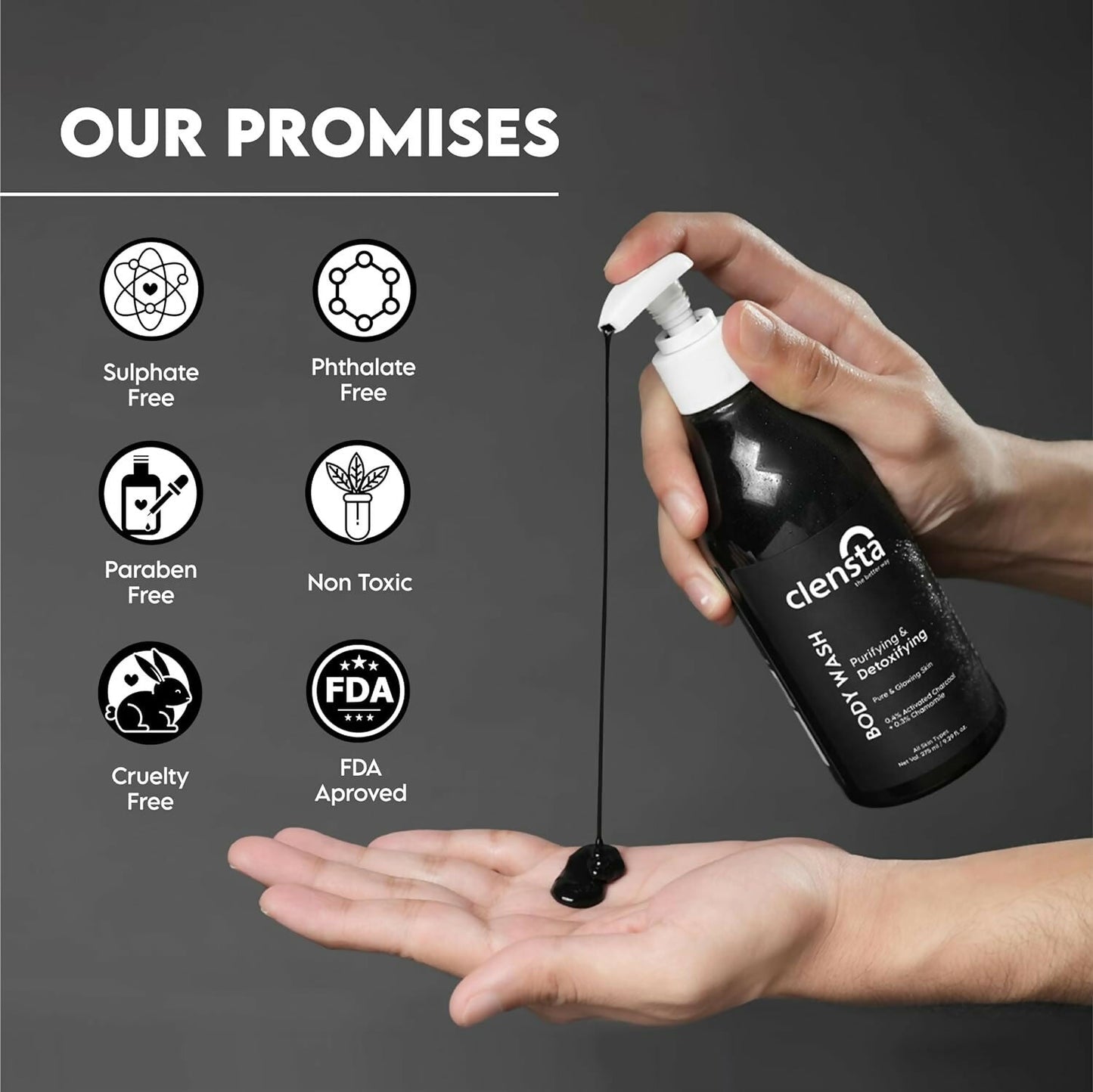 Clensta Purifying & Detoxifying Body Wash | Swadesiicart