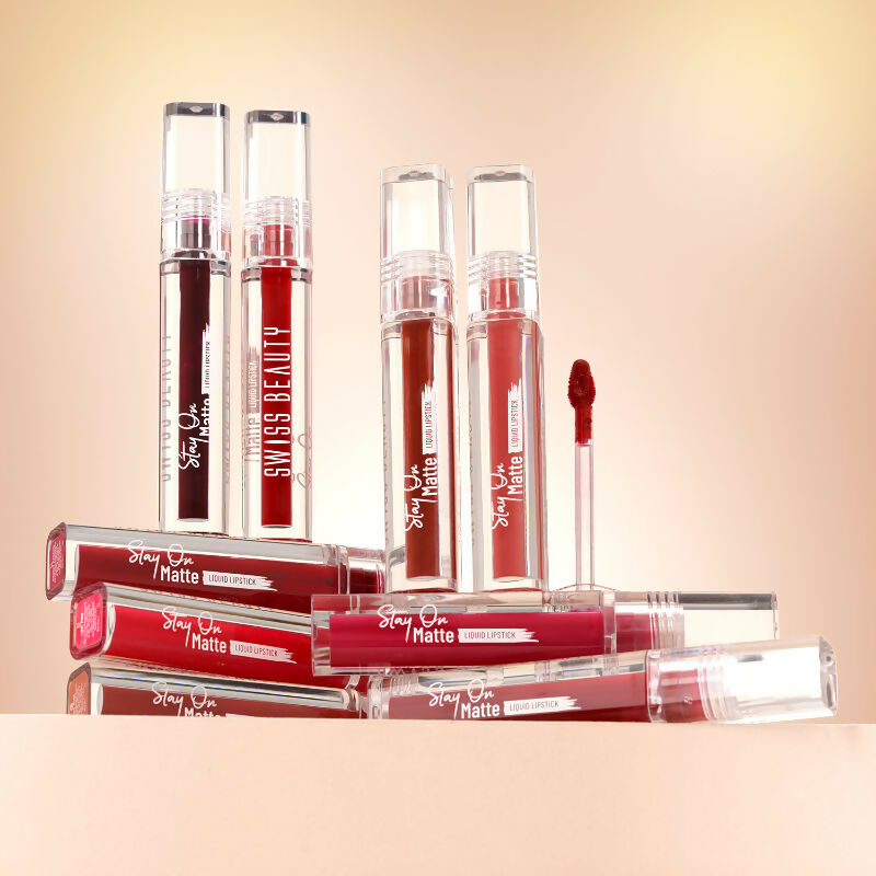 Swiss Beauty Stay On Matte Liquid Lipstick - 10 Earthy Brown | Swadesiicart