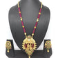 Joban Fashion Magneta With Rajwadi Polish Necklace Set | Swadesiicart