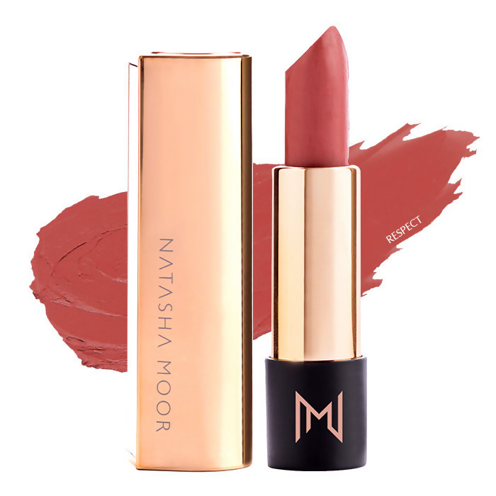Natasha Moor Silk Suede Lipstick - Respect - Swadesiicart