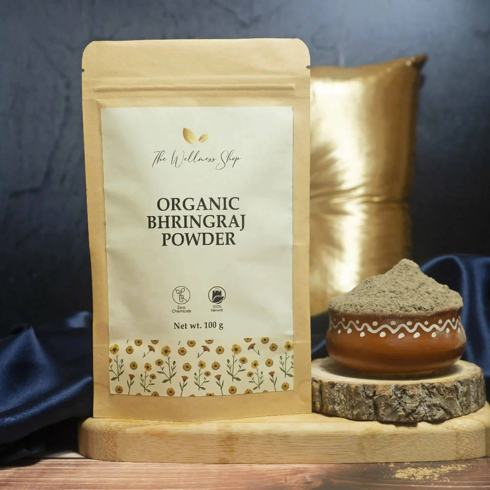 The Wellness Shop Organic Bhringraj Powder | Swadesiicart