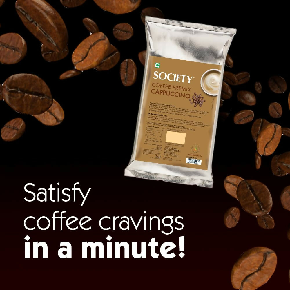 Society Cappuccino Premix Pouch | Swadesiicart
