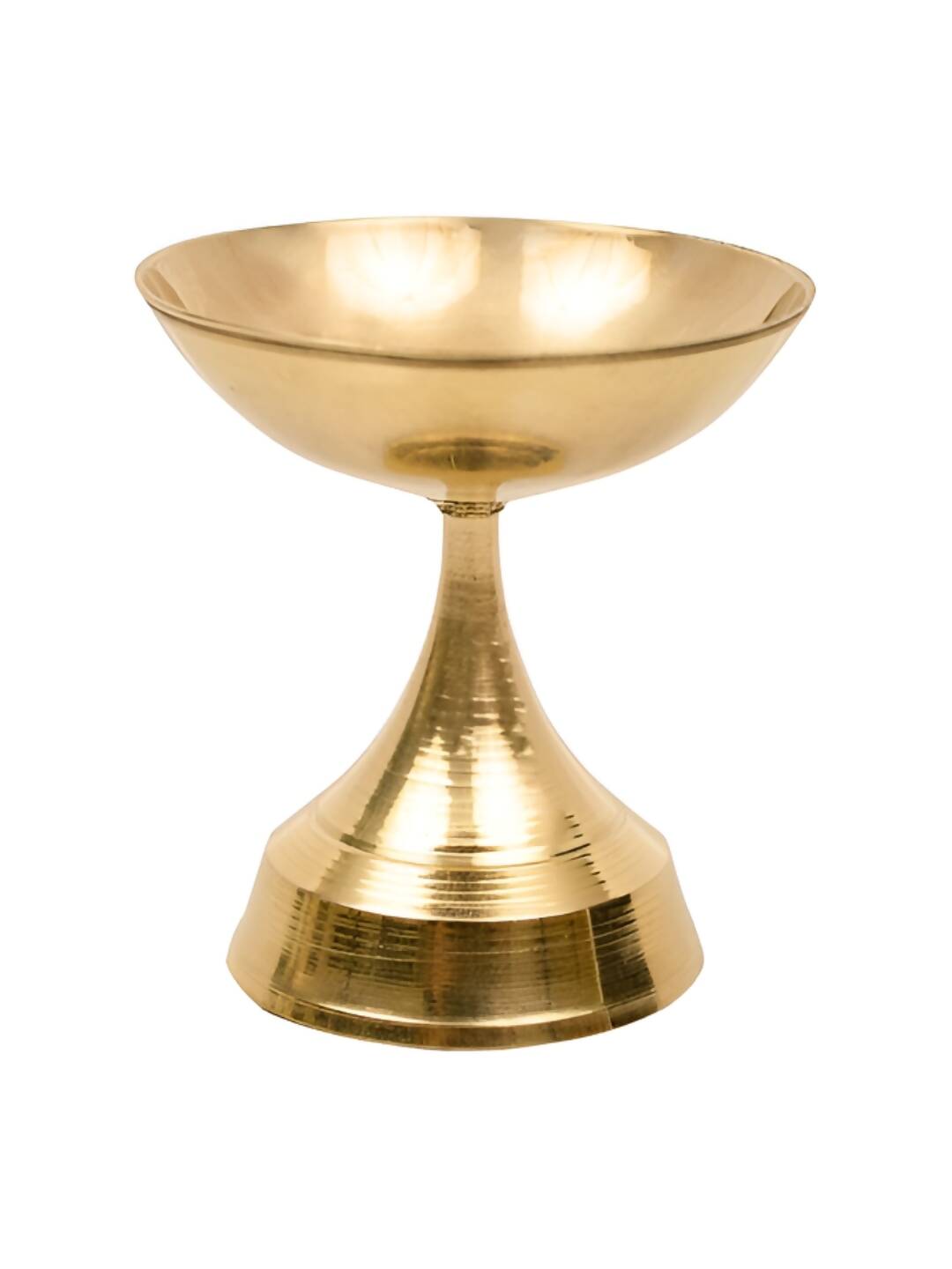 Spillbox Gold-Toned Brass Niranjan Small Deep Pooja Essential | Swadesiicart
