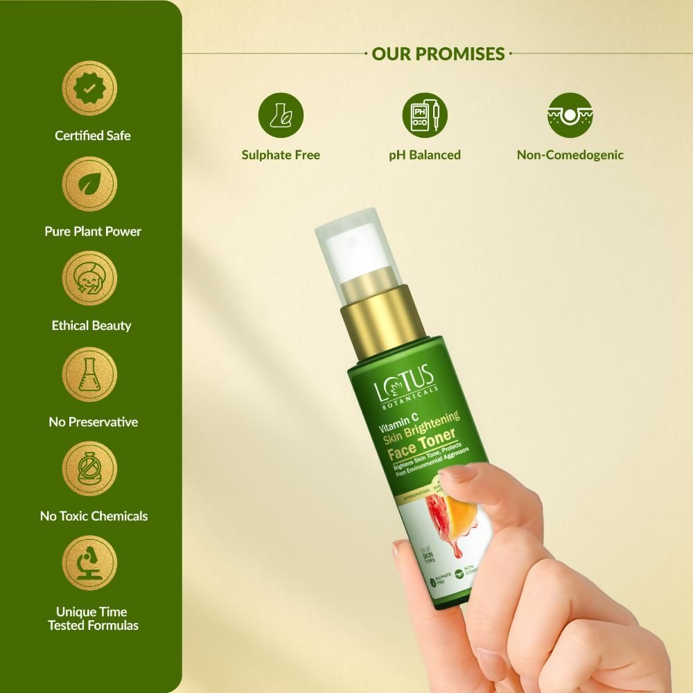 Lotus Botanicals 100x Vitamin C Skin Brightening Face Toner | Swadesiicart