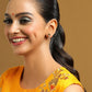 Ruby Raang White Clear Quartz Kundan Studs | Swadesiicart