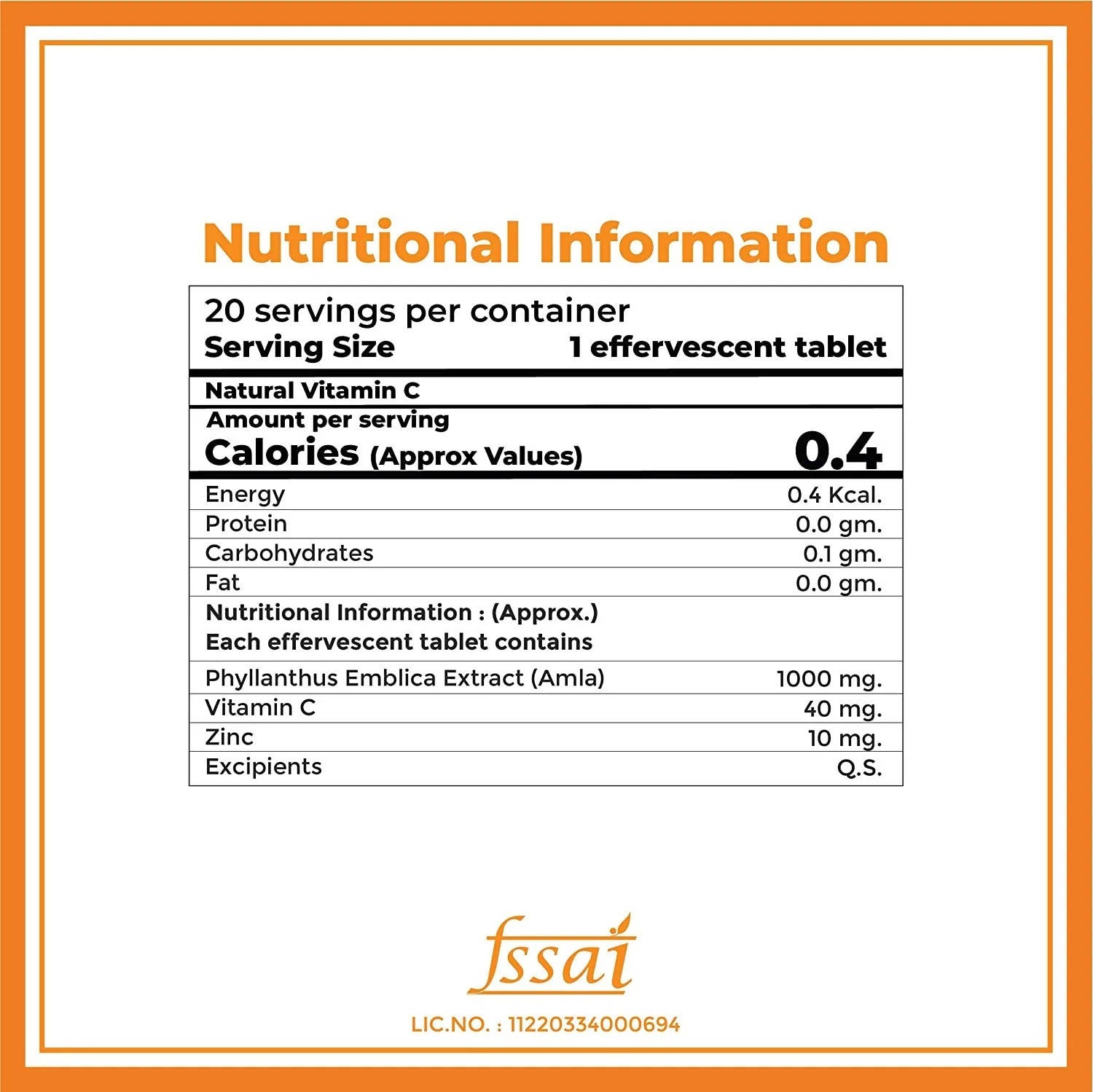 Boldfit Natural Vitamin C 1000mg Effervescent Tablets (Orange Flavor) | Swadesiicart