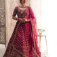 Jyoti Fashion Mesmerizing Red Silk Sequins with Zari Thread & Coding Dori Embroidery work Lehenga Choli with Dupatta | Swadesiicart