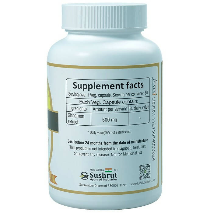 Sushrut Ayurved Good Health Cinnamon Veg Capsules - Swadesiicart