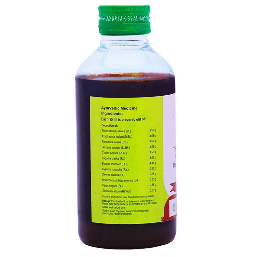 Vaidyaratnam Thikthakam Kashayam, For Skin Issues, 100% Herbal