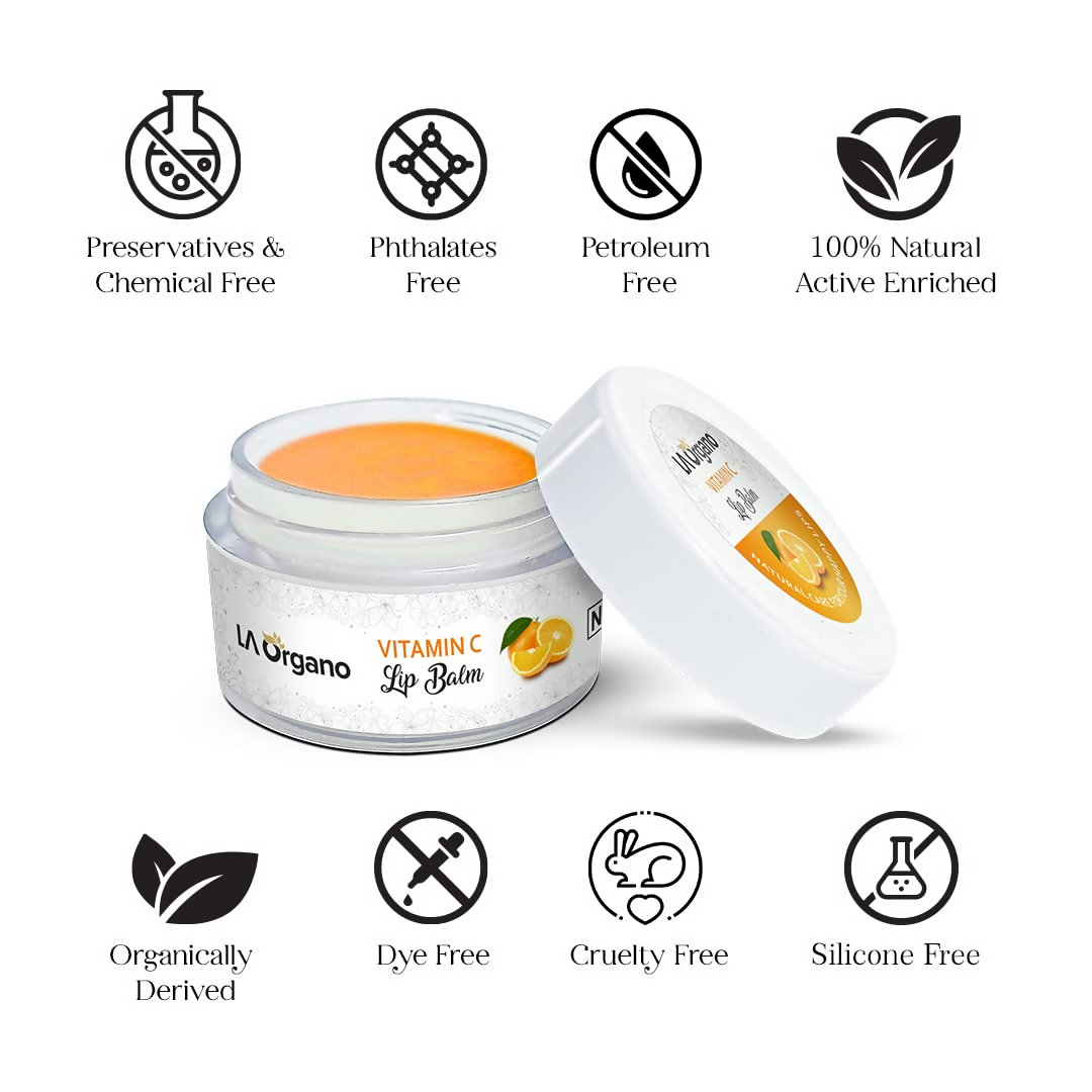 LA Organo Vitamin C Natural Lip Balm - Swadesiicart