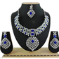Jewel City Exquisite Crystal Flower Necklace Set | Swadesiicart