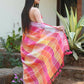 Very Much Indian Pure Linen Saree With Sleek Border And Exclusive Design - Yellow | Swadesiicart
