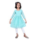 Akarshan viscose Lukhnowi Chikankari Anarkali kurta with Leggings - Green | Swadesiicart