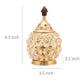 Craftvatika Gold Toned Brass Decorative Akhand Diya Oil Lamp | Swadesiicart