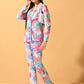 Myshka Women's Multi Printed Coat With Trousers - Swadesiicart