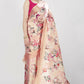Aayaa Designer Printed Satin Saree - Multi Color