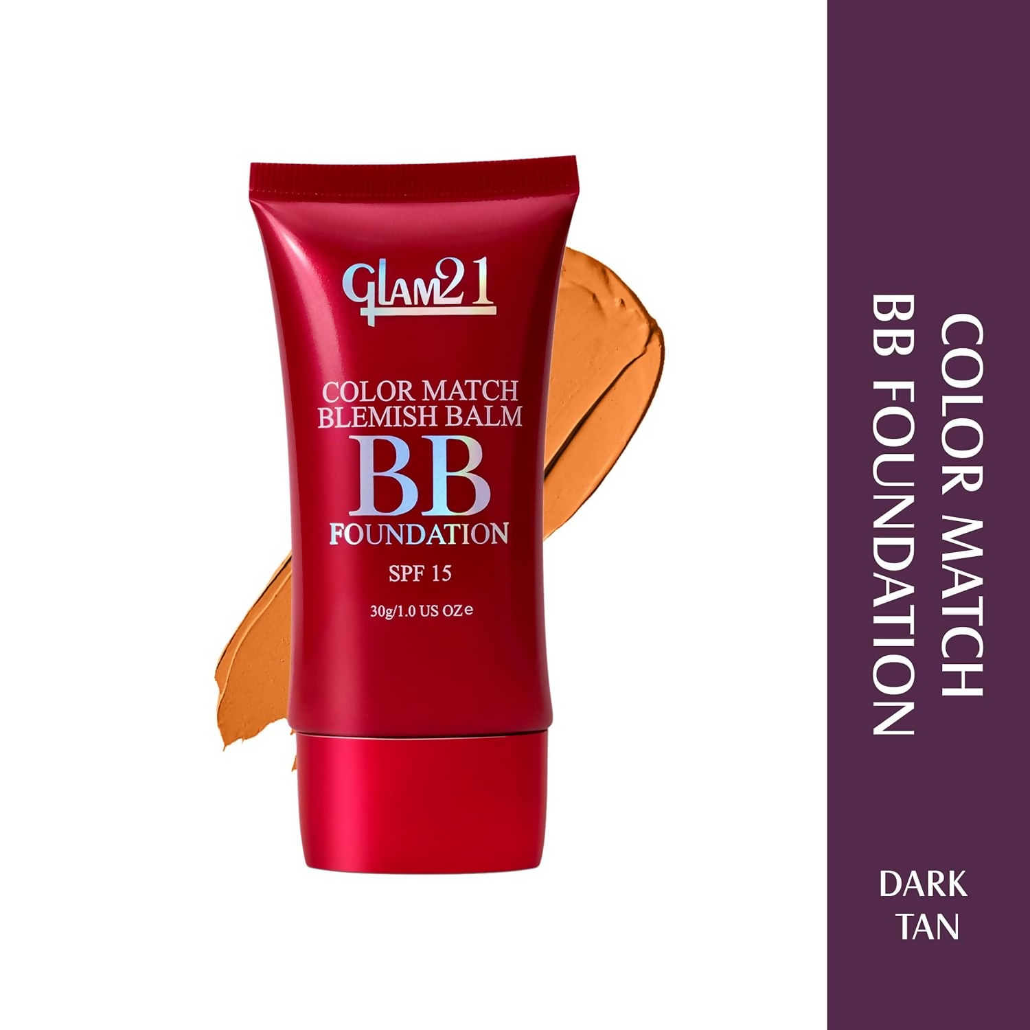 Glam21 Color Match BB Foundation SPF15 - 06 Dark Tan - Swadesiicart