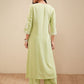 Vishudh Floral Embroidered A Line Kurta with Palazzos - Swadesiicart