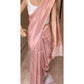 DEIANA'S Beautiful Designer Golden zari Soft Lichi Silk Saree - Cream - Swadesiicart