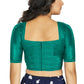 Aastha Fashion Women's Sea Green Art Silk Designer Traditional Readymade Blouse