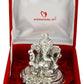 International Gift Silver Plated Pagdi Ganesh God Idol - Swadesiicart