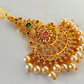 Multicolor AD Peacock Bridal Maang Tikka | Swadesiicart