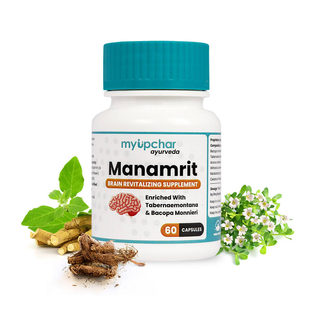 myUpchar Ayurveda Manamrit Brain Revitalizer Capsules - Myupchar