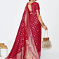 Vellora Maroon Banarasi Silk Saree with Rich Zari Detailing | Swadesiicart