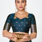 Vellora Navy Blue Banarasi Silk Saree with Rich Zari Weaving | Swadesiicart