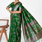 Vellora Emerald Green Banarasi Silk Saree with Intricate Zari Work | Swadesiicart