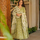 Aayaa Designer Cotton Silk Suit - Pista Green