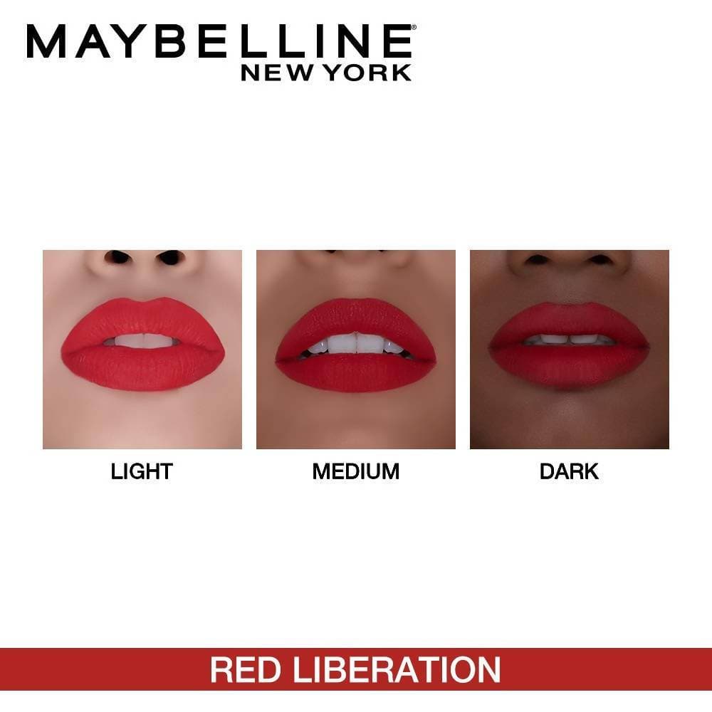 Maybelline New York Color Sensational Creamy Matte Lipstick / 640 Red Liberation - Swadesiicart