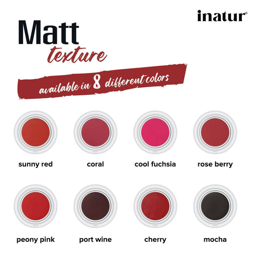 Inatur Lip and Cheek Tint Cherry - Swadesiicart