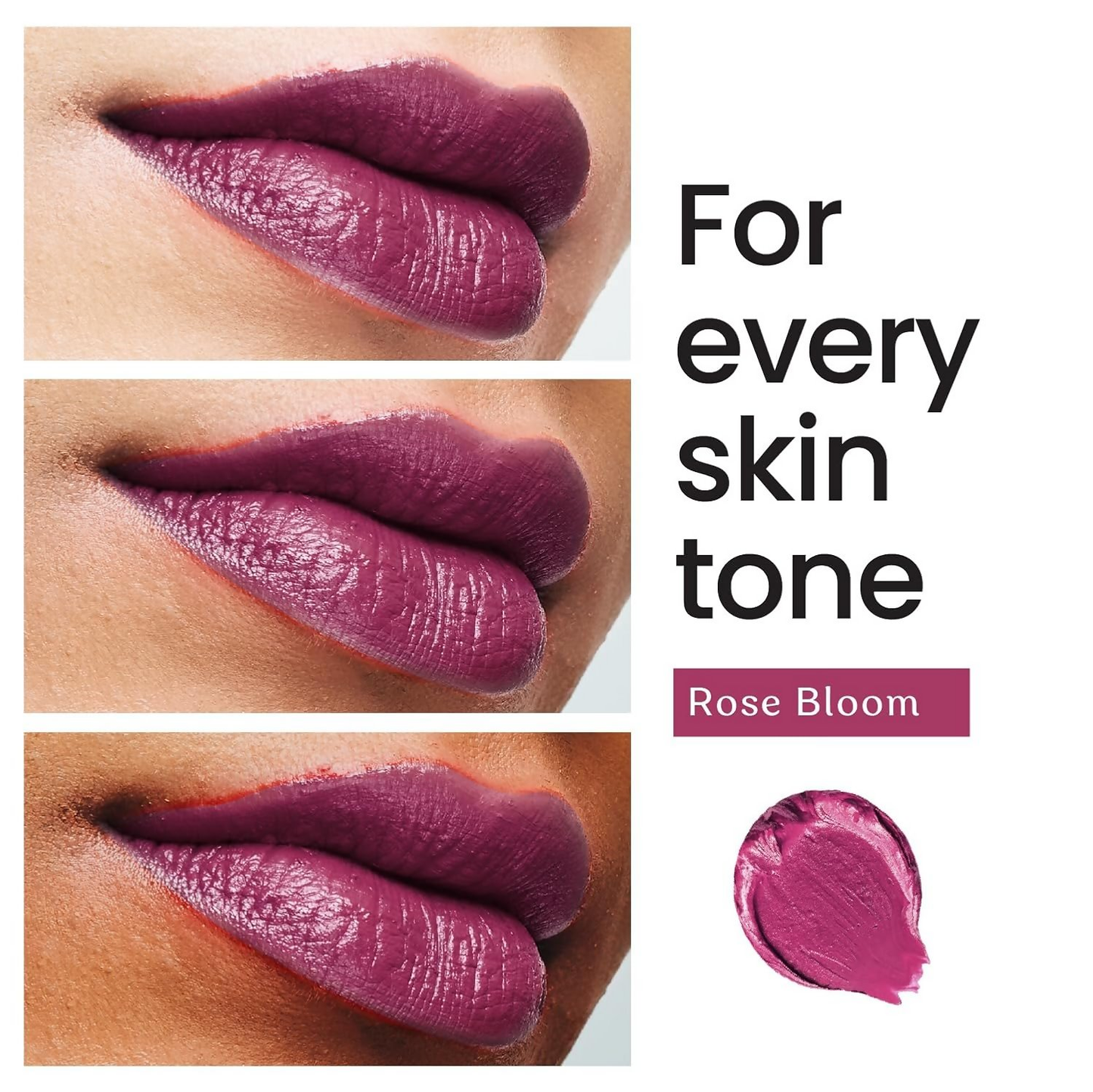 Color Cupid Velvety Intense Color 12-Hour Stay Bullet Lipstick - Rose Bloom - Swadesiicart