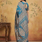 Shree Shyam Fashion Teal Silk Blend Saree